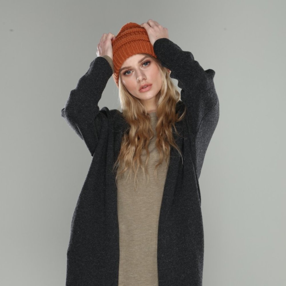 Heavy knit jacket